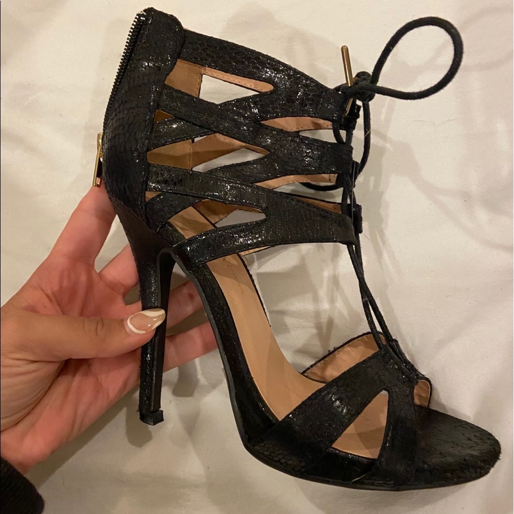 Lace up heels